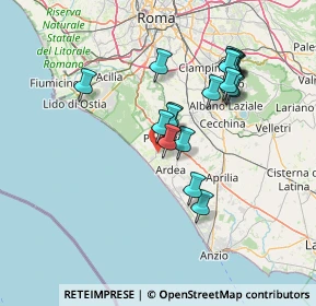 Mappa Via di Valfiorita, 00071 Torvaianica RM, Italia (14.02474)