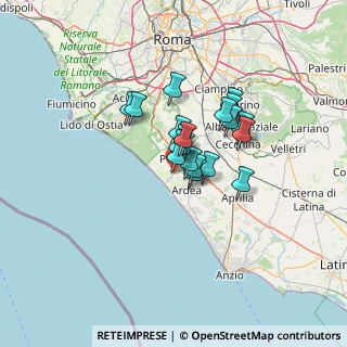 Mappa Via di Valfiorita, 00071 Torvaianica RM, Italia (8.816)