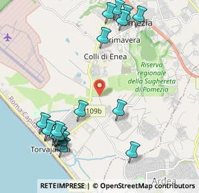 Mappa Via di Valfiorita, 00071 Torvaianica RM, Italia (2.7205)