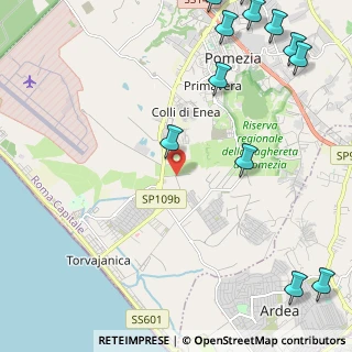 Mappa Via di Valfiorita, 00071 Torvaianica RM, Italia (3.575)