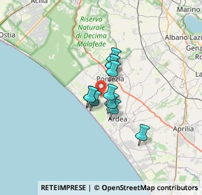 Mappa Via di Valfiorita, 00071 Torvaianica RM, Italia (3.87)