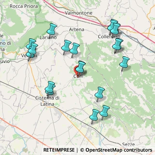 Mappa Via Fuori Porta Ninfina, 04010 Cori LT, Italia (9.44)