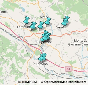 Mappa Ss 156 Monti Lepini, 03100 Frosinone FR, Italia (5.03929)