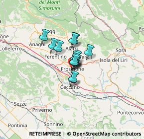 Mappa Ss 156 Monti Lepini, 03100 Frosinone FR, Italia (6.22071)