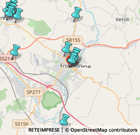 Mappa Ss 156 Monti Lepini, 03100 Frosinone FR, Italia (5.80333)