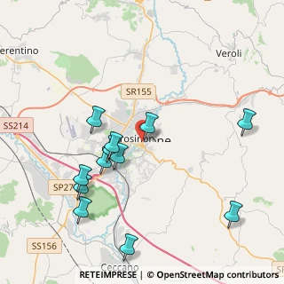 Mappa Via Plebiscito, 03100 Frosinone FR, Italia (4.53917)