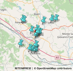 Mappa Viale Giuseppe Mazzini, 03100 Frosinone FR, Italia (5.67471)