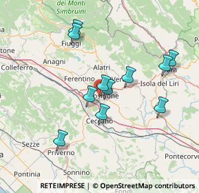 Mappa Via Fedele Calvosa, 03100 Frosinone FR, Italia (14.16636)