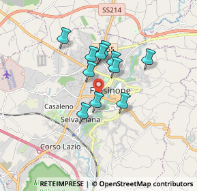 Mappa Viale Giuseppe Mazzini, 03100 Frosinone FR, Italia (1.33455)