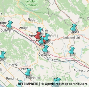 Mappa SS 156, 03100 Frosinone FR (25.83526)