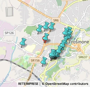 Mappa SS 156, 03100 Frosinone FR (0.8095)
