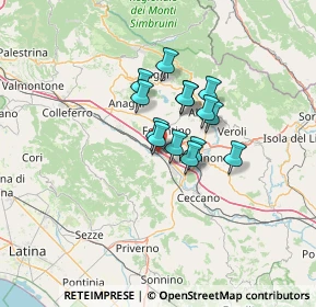 Mappa ° Trav. SX, 03013 Ferentino FR (8.86714)