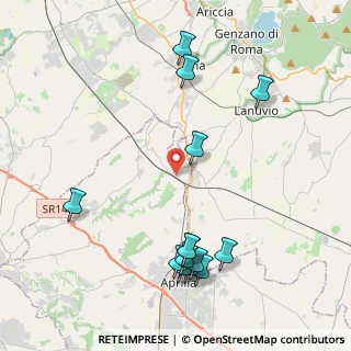 Mappa Via Toblino, 04011 Aprilia LT, Italia (5.105)