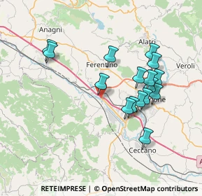 Mappa Strada SC ASI 1/S nn.16-18, 03013 Ferentino FR (7.37813)