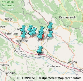 Mappa Via Colle Franceschino, 03025 Monte San Giovanni Campano FR, Italia (9.11333)