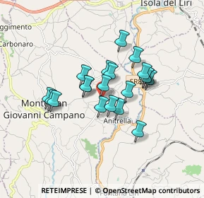 Mappa Via Colle Franceschino, 03025 Monte San Giovanni Campano FR, Italia (1.351)