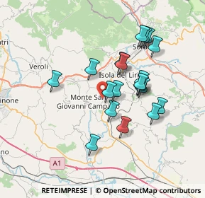 Mappa Via Colle Franceschino, 03025 Monte San Giovanni Campano FR, Italia (6.66474)