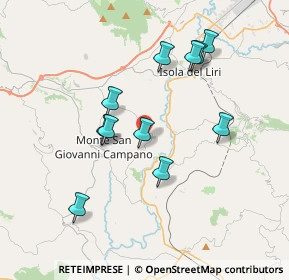Mappa Via Colle Franceschino, 03025 Monte San Giovanni Campano FR, Italia (3.63818)