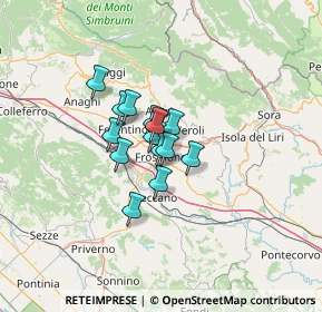 Mappa Via Tagliamento, 03100 Frosinone FR, Italia (7.51533)