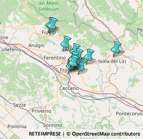 Mappa Via Tagliamento, 03100 Frosinone FR, Italia (7.14231)