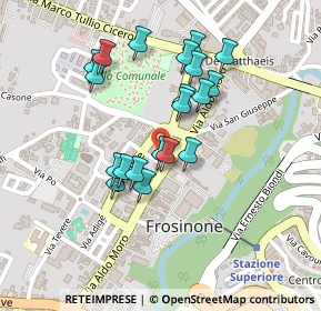 Mappa Via Tagliamento, 03100 Frosinone FR, Italia (0.207)