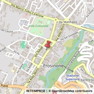 Mappa Via Aldo Moro, 156, 03100 Frosinone, Frosinone (Lazio)