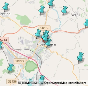Mappa Via Tagliamento, 03100 Frosinone FR, Italia (5.85889)