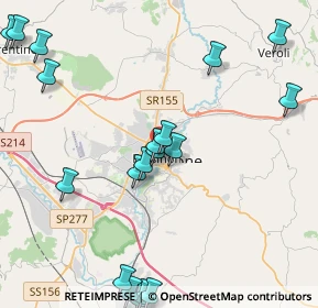 Mappa Via Tagliamento, 03100 Frosinone FR, Italia (5.61474)
