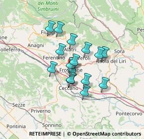 Mappa Viale Roma, 03100 Frosinone FR, Italia (10.14438)