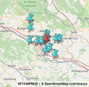 Mappa Viale Roma, 03100 Frosinone FR, Italia (7.70714)