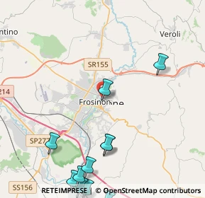 Mappa Viale Roma, 03100 Frosinone FR, Italia (6.49167)