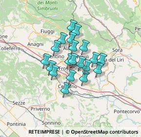 Mappa Via Santa Maria a Fiume, 03100 Frosinone FR, Italia (9.4155)