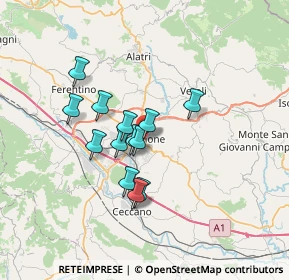 Mappa Via Santa Maria a Fiume, 03100 Frosinone FR, Italia (5.51308)