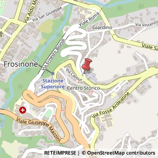Mappa Via Bruno Giordano,  12, 03100 Frosinone, Frosinone (Lazio)