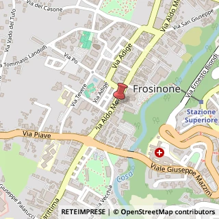 Mappa Via Aldo Moro, 419, 03100 Frosinone, Frosinone (Lazio)