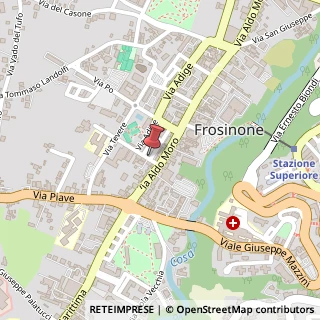 Mappa Piazza Fiume, 3, 03100 Frosinone, Frosinone (Lazio)