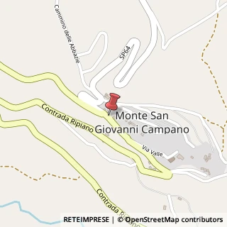 Mappa Via Valle, 03025 Monte San Giovanni Campano, Frosinone (Lazio)