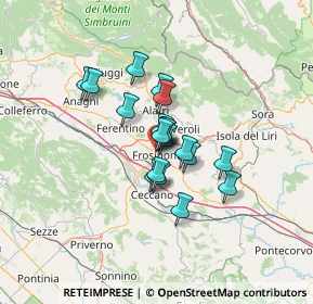 Mappa Via Marcello Mastroianni, 03100 Frosinone FR, Italia (8.91105)