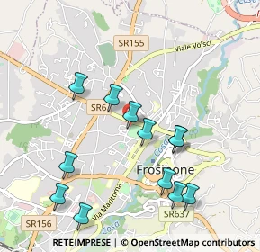 Mappa Via Marcello Mastroianni, 03100 Frosinone FR, Italia (1.0725)