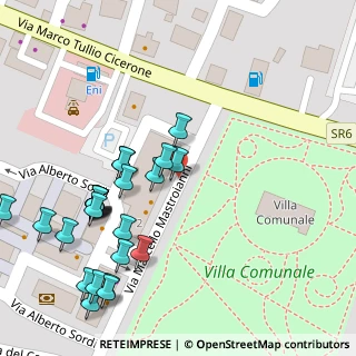 Mappa Via Marcello Mastroianni, 03100 Frosinone FR, Italia (0.072)