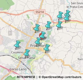 Mappa Via Ponte della Fontana, 03100 Frosinone FR, Italia (1.82091)