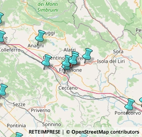 Mappa Via Ponte della Fontana, 03100 Frosinone FR, Italia (24.49938)