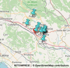Mappa A1 Milano - Napoli, 03013 Ferentino FR, Italia (7.87364)