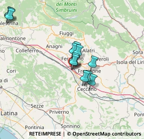 Mappa A1 Milano - Napoli, 03013 Ferentino FR, Italia (12.69846)