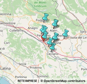 Mappa A1 Milano - Napoli, 03013 Ferentino FR, Italia (8.84091)