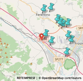 Mappa A1 Milano - Napoli, 03013 Ferentino FR, Italia (4.46545)