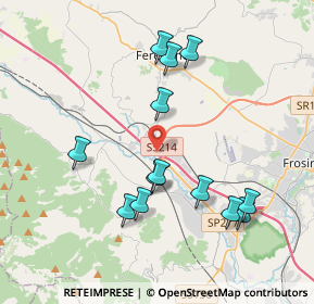 Mappa A1 Milano - Napoli, 03013 Ferentino FR, Italia (4.06692)