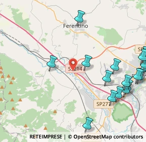 Mappa A1 Milano - Napoli, 03013 Ferentino FR, Italia (6.3425)