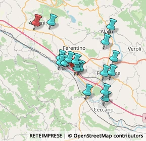 Mappa A1 Milano - Napoli, 03013 Ferentino FR, Italia (6.39)