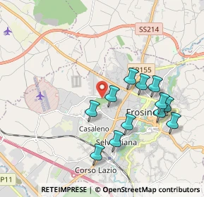 Mappa Via Cavoni, 03100 Frosinone FR, Italia (1.955)